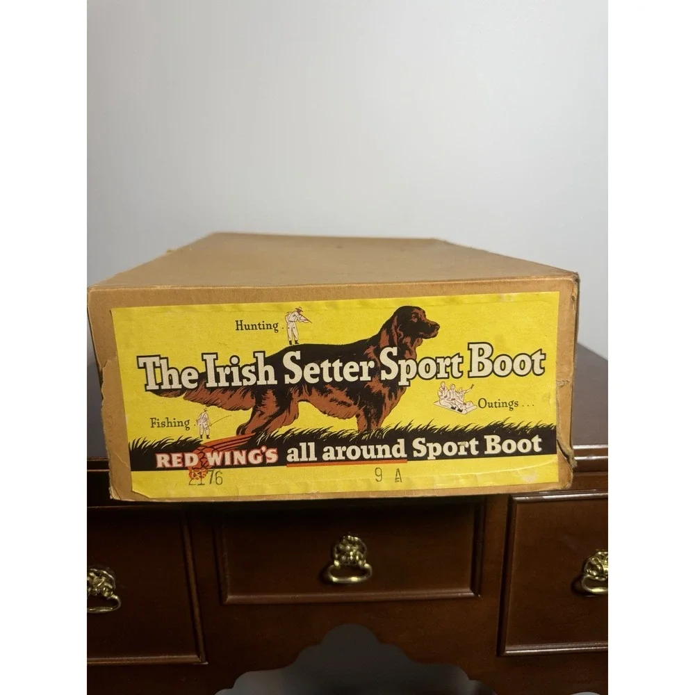 70s Vintage Red Wing Irish Setter Moc Toe Made In America Dated 02/76 Size 9